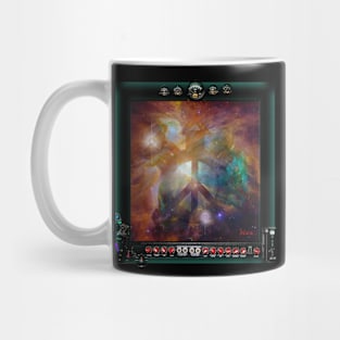 Cosmic Man Peace Sign Mug